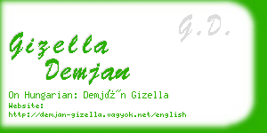 gizella demjan business card